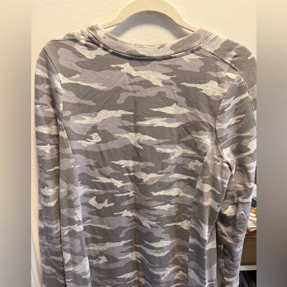 Athleta Balance Camo Luxe Sweatshirt Dress Athleisure Travel Long Sleeve - M - Picture 7 of 9